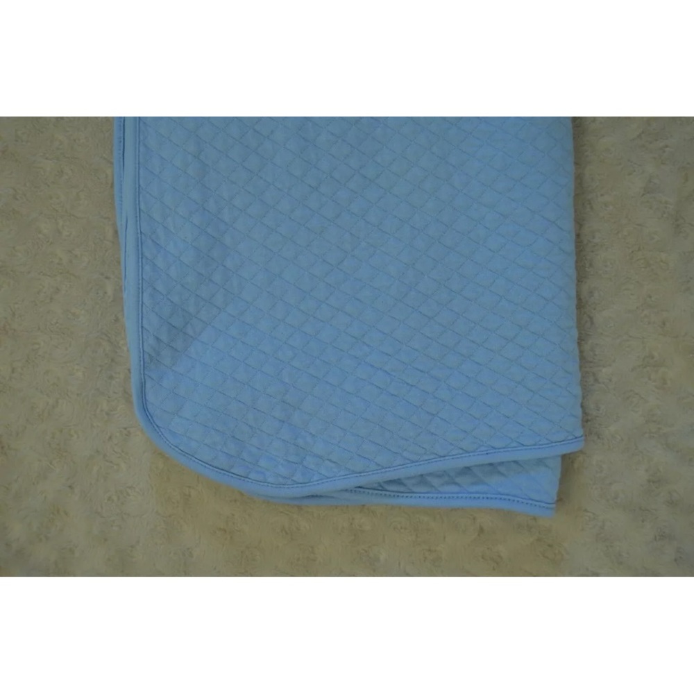 The Children's Place Light Blue Baby Blanket Diamond Quilted Lovey